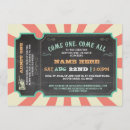 Buscar carnaval invitaciones Boleto de circo