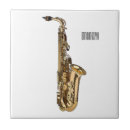 Buscar instrumentos musicales azulejos Saxofón