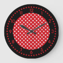 Buscar red black white relojes de pared Kitchen