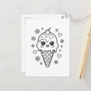 Buscar helado del kawaii postales Lindo