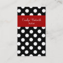 Buscar lunares negros tarjetas de visita Elegante