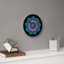 Buscar mandala colorida relojes de pared Elegante