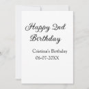 Buscar segundo invitaciones de cumpleaños Minimalista