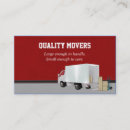 Buscar mudanza tarjetas de visita Camioneta