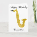 Buscar saxofón tarjetas Amante saxofónico