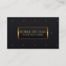 Buscar oro oscuro tarjetas de visita Lujoso