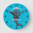 Buscar ballena relojes de pared Vida marina