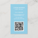 Buscar celeste tarjetas de visita Código qr
