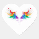 Buscar corazón con las alas pegatinas 4 º alas