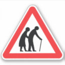 Buscar personas mayores pegatinas Divertido