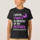 Buscar en memoria de mi madre camisetas Morado