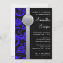 Buscar black and silver invitaciones Negro