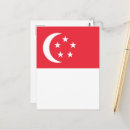 Buscar bandera de singapur postales Rojo