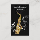 Buscar instrumentos musicales tarjetas de visita Profesor