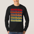 Buscar estado colorado camisetas Tipografía