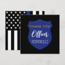 Buscar oficial de policía tarjetas Delgada línea azul