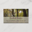 Buscar arbolado tarjetas de visita Bosque