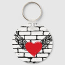 Buscar corazón con alas llaveros General y unisex