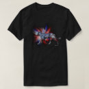 Buscar lobo rojo camisetas Patriótico