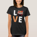 Buscar panda rojo camisetas Amar