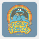 Buscar monstruo de la galleta pegatinas Retro