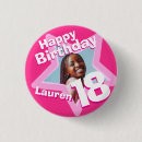 Buscar 18 cumpleaños chapas Para ella