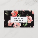 Buscar amapolas tarjetas de visita Moderno