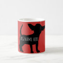 Buscar silueta del perro tazas General y unisex
