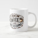 Buscar malas decisiones tazas Café