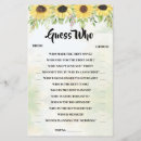 Buscar girasoles flyers Ducha de boda