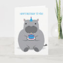 Buscar hippo tarjetas Adorable