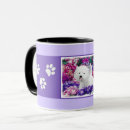 Buscar perro del westie tazas Blanco