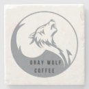 Buscar lobo posavasos Gris