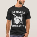 Buscar tempo camisetas Baterista