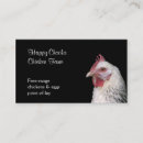 Buscar avícola tarjetas de visita Gallinas