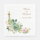 Buscar cristianas boda servilletas Floral