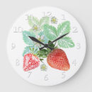 Buscar fresa roja relojes de pared Dulce