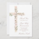 Buscar cruz floral tarjetas Primera comunión