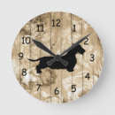 Buscar silueta del perro relojes de pared Para todos