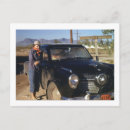 Buscar coche del vintage postales Color
