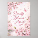 Buscar floral japonesa posters Flor de cerezo
