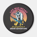 Buscar nieve fresca imanes Snowboard