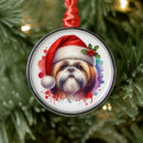 Buscar shih tzu adornos Acuarela
