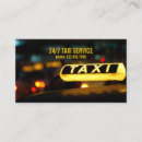 Buscar conductor taxi de tarjetas de visita Limo