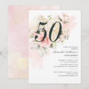 Buscar a fiesta invitaciones 50 cumpleaños Floral