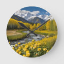 Buscar álamo relojes de pared Amarillo