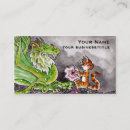 Buscar dragones tarjetas de visita Fantasía