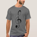 Buscar notas negras camisetas Músico