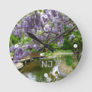 Buscar flores hermosas relojes de pared Jardín