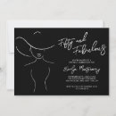 Buscar silueta femenina invitaciones Cincuenta y fabuloso